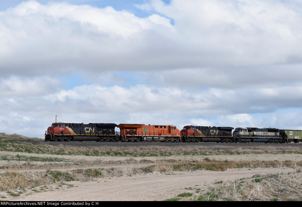 CN 3095/3023/3800/BNSF 9621